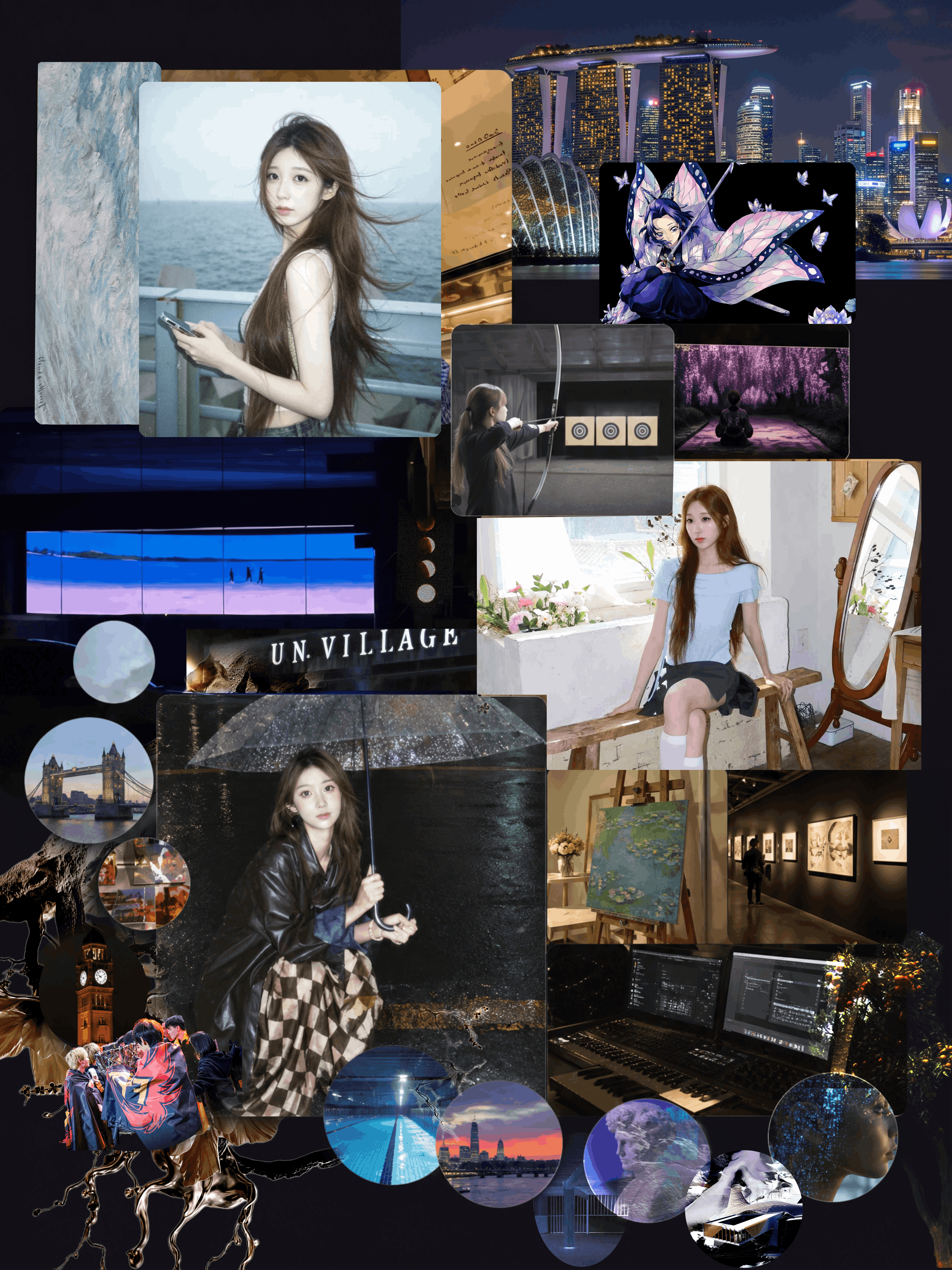 Jiayi Wu profile collage